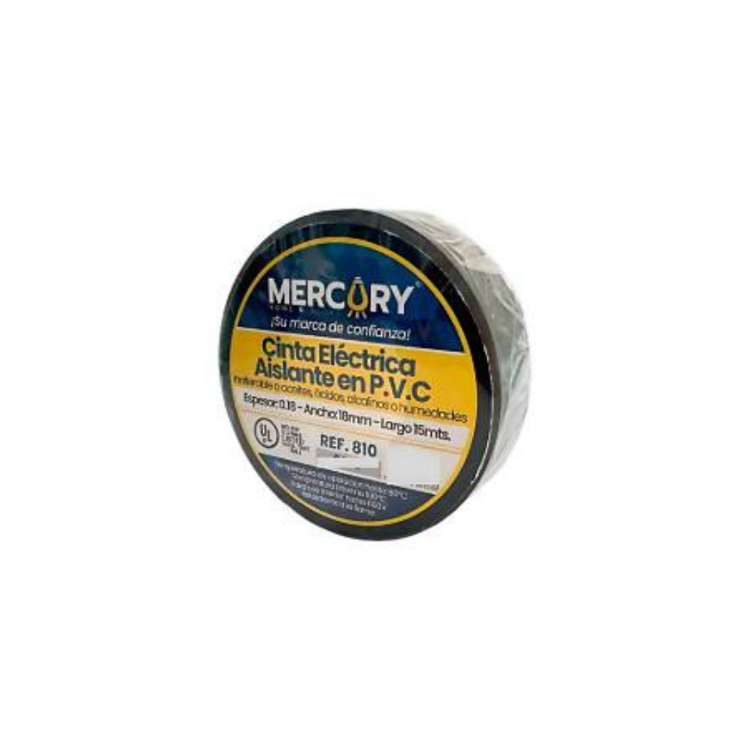 CINTA AISLANTE MERCURY NEGRA Y BLANCA