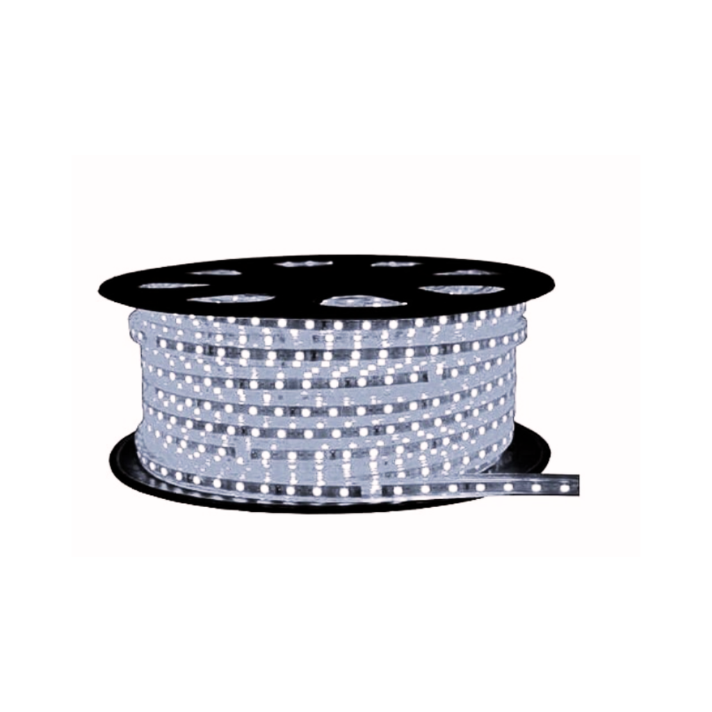 Cinta LED Encauchetada Blanca/Cálida 110V Rollo 100 Metros