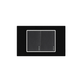 INTERRUPTOR DOBLE PREMIUM NEGRO