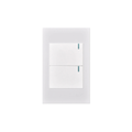 INTERRUPTOR DOBLE PREMIUM BLANCO