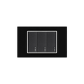 INTERRUPTOR TRIPLE PREMIUM NEGRO