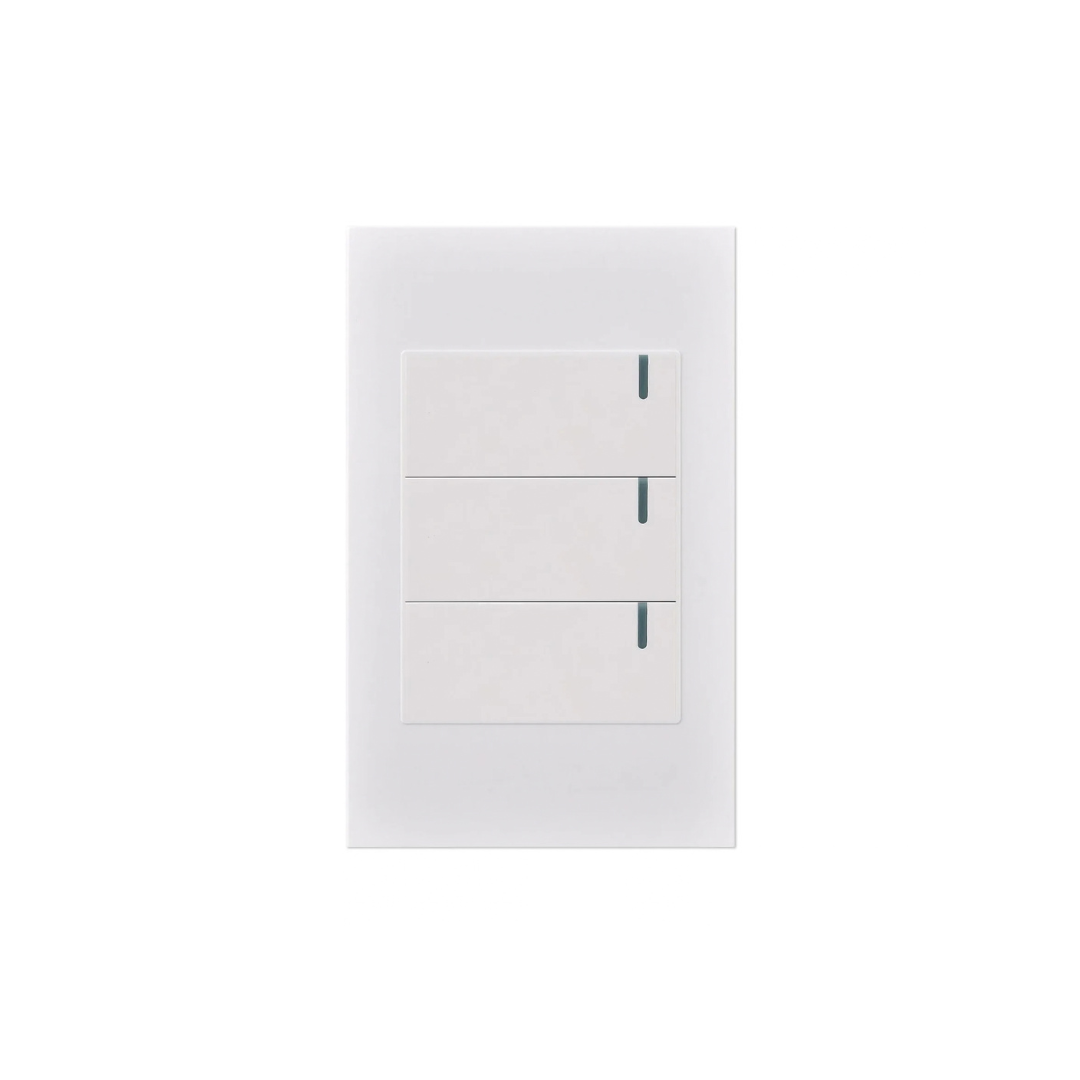 INTERRUPTOR TRIPLE PREMIUM BLANCO