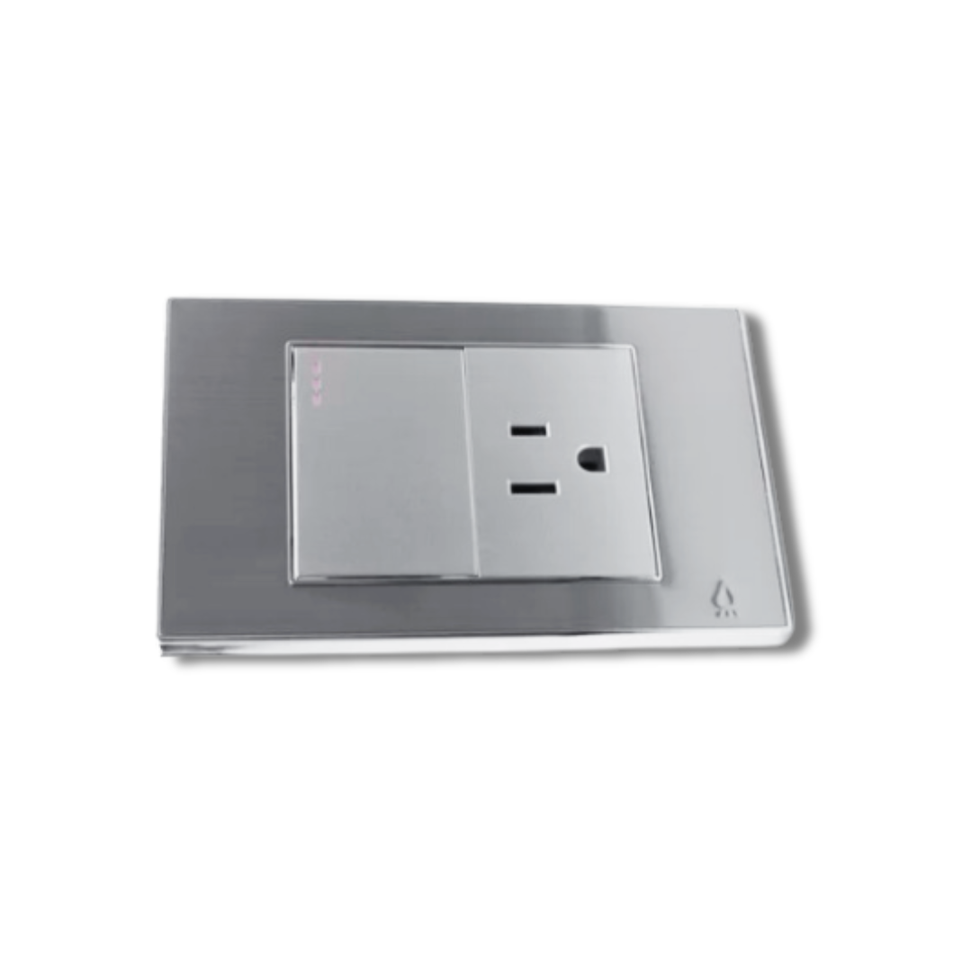 INTERRUPTOR+TOMA PREMIUM SATIN