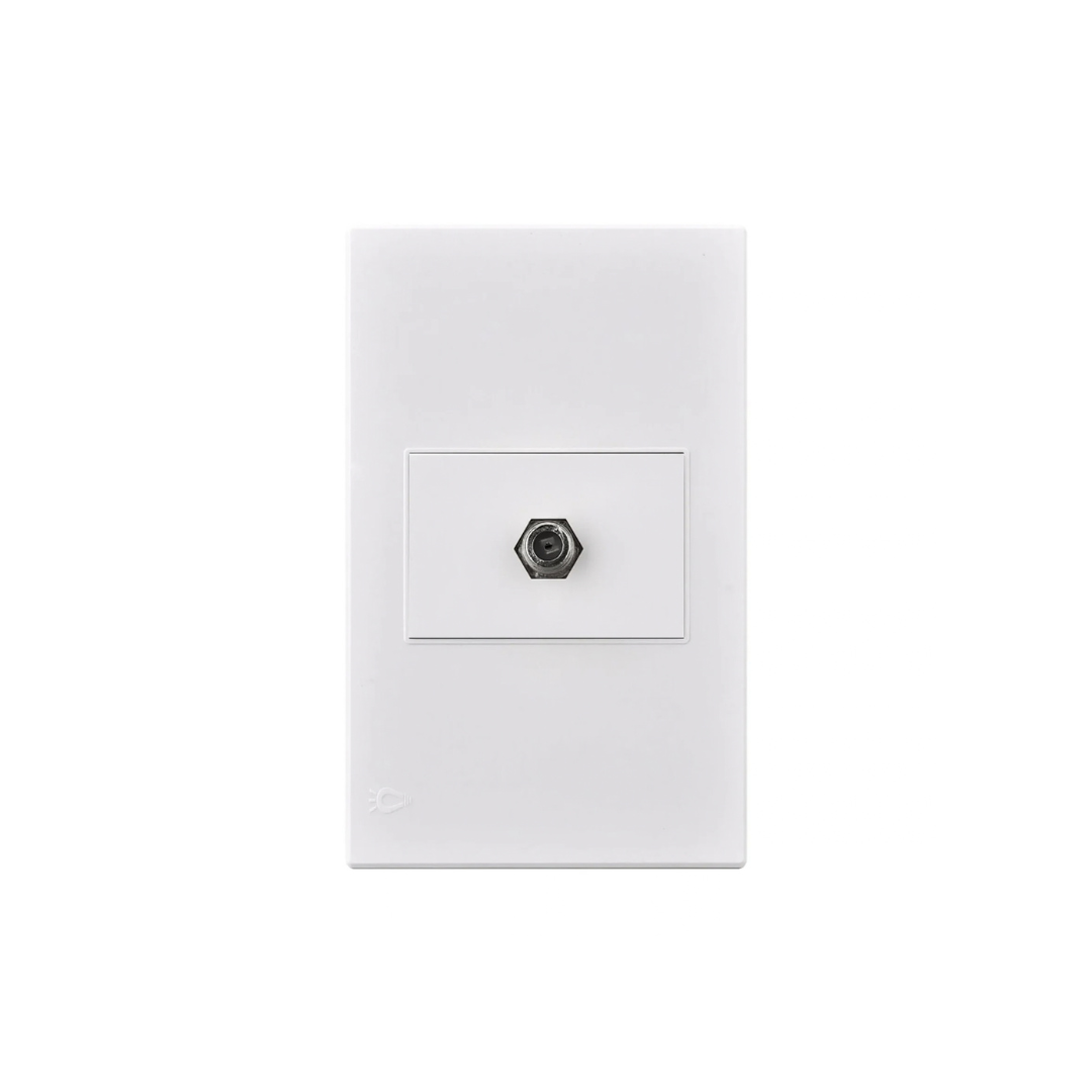 TOMA COAXIAL PREMIUM BLANCA